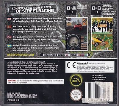 Need for speed - Prostreet - Nintendo DS (B Grade) (Genbrug)